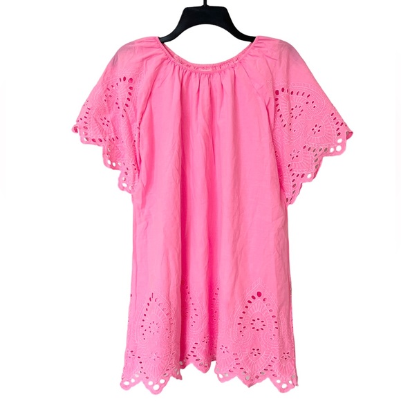 Cat & Jack Dresses Cat Jack Girls L 14 Hot Pink Eyelet Off The